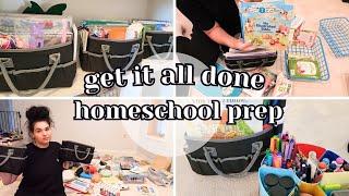 HOW I PREP & ORGANIZE MY HOMESCHOOL CURRICULUM & SCHOOL SUPPLIES for the new SCHOOL YEAR 2024-2025