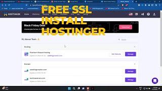 How to install SSL Certificate in Hostinger | Free SSL in Hostinger install Kaise kere