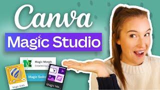NEW CANVA AI TOOLS  (how to use CANVA MAGIC STUDIO)