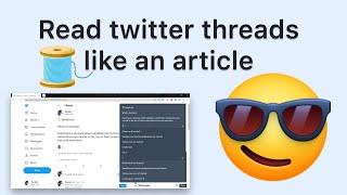 Read Twitter threads super easily using thread reader