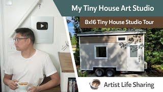 8x16 Tiny House Studio - new art studio tour