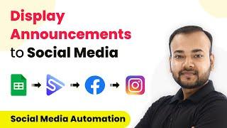 How to Display Announcements to Social Media Automatically - Google Sheets, Switchboard Canvas