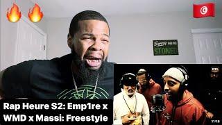 Rap Heure S2: Emp1re x WMD x Massi: Freestyle | AMERICAN REACTS