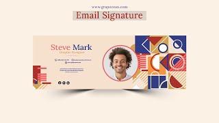 Design your own email signature | Adobe Illustrator tutorial