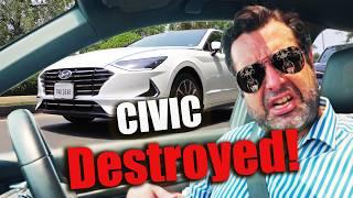 We Test RS Civic Vs Sonata, Shocking Results!