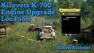 Engine Upgrade Location For The Kirovets K-700 (KZGT-8 530 T) | SnowRunner Season 8