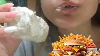 Wet Crunch//ASMR//Chalk ASMR//Chalk Crunch//Clay Crunch//Mukbang//Wet Chalk Eating ASMR//Eating