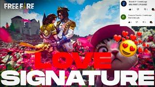 Top 10 Love Signature Part -3 | For Free Fire Fire Players | Garena Free Fire | Best Signatures