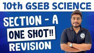 Science One Shot Revision | 10th GSEB Science | Section - A | UGT