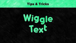After Effects Tips & Tricks - Wiggle Text