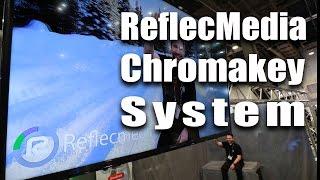 ChromaKey using ReflecMedia light, backdrop