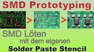 SMD Löten: Reflow Löten mir selbst gemachter Schablone (Teil 2)