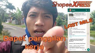 Dapet panggilan kerja di Shopee Xpress last mile hub purwokerto