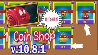 1 Coin Shop in Plants vs Zombies 2 v.10.8.1 - How to use ?