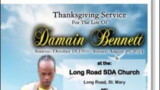 Jamaica Service Of Thanksgiving / Funeral of the late Damion Bennett