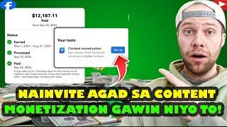 Paano Ma-Invite Sa Content Monetization Beta 2025 | Paganahin ang "Content Monetization" sa Facebook