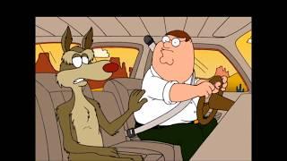 Family Guy -  Peter ran over Roadrunner