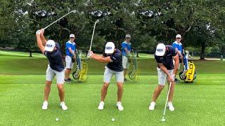 Viktor Hovland Golf Swing - IRON SWING FACE ON | Full Speed & SLOW MOTION 4K