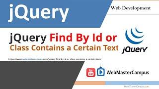 jQuery Find by Id or Class Contains a Certain Text