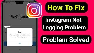 How To Fix Instagram Not Login Problem | Instagram Down Problem