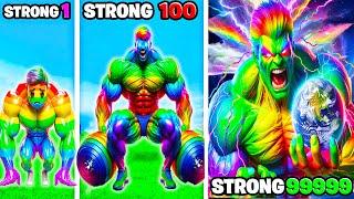 UPGRADING Weakest To STRONGEST RAINBOW HULK In GTA V | Every ELEMENTAL HULK JUMP MULTIPLIES In GTA V