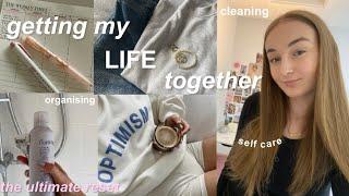 GETTING MY LIFE TOGETHER | cleaning, organising, self care  ˚ ༘