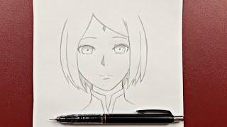 Anime drawing | how to draw Sakura Haruno step-by-step