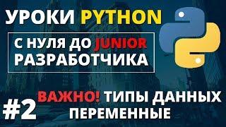 Уроки Python - Типы данных, переменные