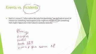 SSCP - Lesson 10 - Incident Response and Recovery