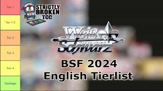 Weiss Schwarz - English 2024 BSF Tier List