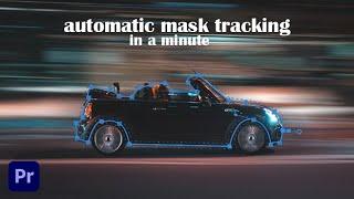 Automatic Mask Tracking in Adobe Premiere Pro 2023 Within A Minute (Quick Tutorial)