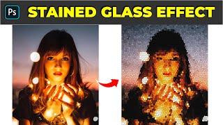 How to transform photos into stained glass effect - Photoshop Tutorial