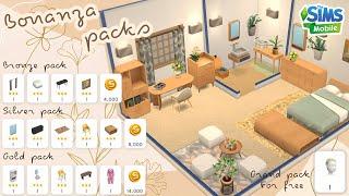THE SIMS MOBILE : Bronze, Silver, Gold and Grand Bonanza packs 