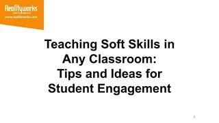 Teaching Employability Skills in Any Class: Ideas for Student Engagement