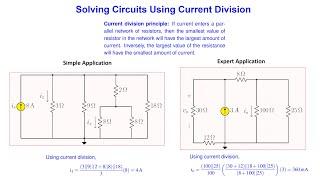 Solving Circuits Using Current Division