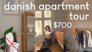 What $700 gets you in Denmark | Apartment Tour.. I have no toilet?