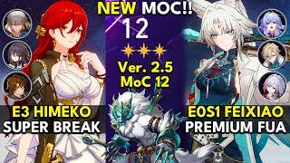 NEW Memory of Chaos Floor 12 (3 Stars) E3 HIMEKO & E0S1 FEIXIAO | Honkai: Star Rail 2.5