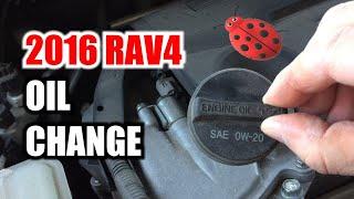 2016 Toyota RAV4 Oil Change - How I do it.