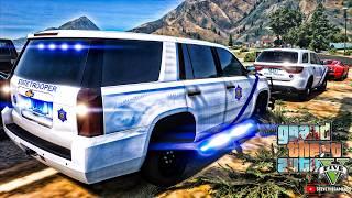 Playing GTA 5 As A POLICE OFFICER Highway Patrol K9|| Arkansas|| GTA 5 Lspdfr Mod