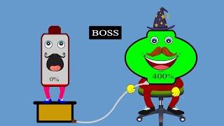 Employee VS Boss Mobile Battery Charging Animation | Fast Mew