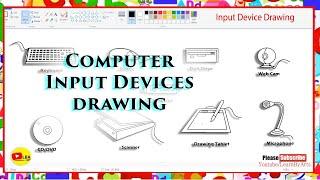Computer Input Devices | How to Draw |  LearnByArts