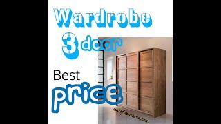 50 Model Lemari Pakaian Jati 3 Pintu | Wooden Wardrobe With 3 Doors