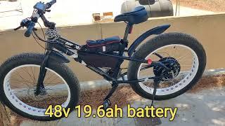 Orient fat boy to ebike with 48v 1500w peak power