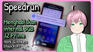 Speedrun Menghabiskan Internal Samsung Galaxy J2 Prime - Seberapa cepat habis? [vTuber Indonesia]