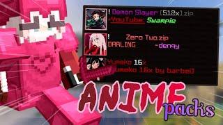 Top 5 BEST Anime Texture Pack for PVP 1.8.9 (Minecraft)