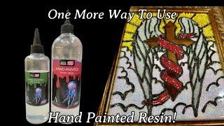 #485 Using Hand Painter Resin To Create "Lead" Lines For "Stained Glass" Resin Project!