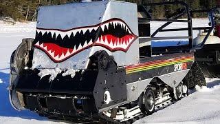 Track Shark - Homemade Motorized Tracked Fishing Sled