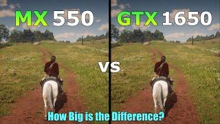 MX550 vs GTX 1650 - Test in 7 Games - How Big is the Difference?