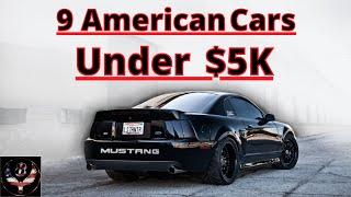 9 Best American Cars Under $5K