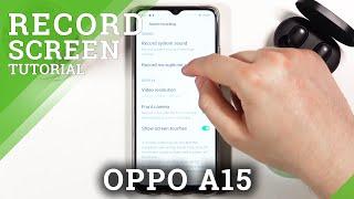 How to Switch On/Off Touches in OPPO A15 Screen Recording